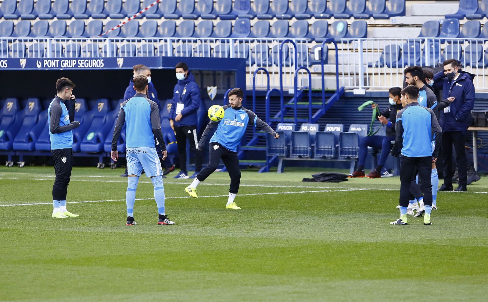 El Málaga CF-Real Oviedo, en fotos