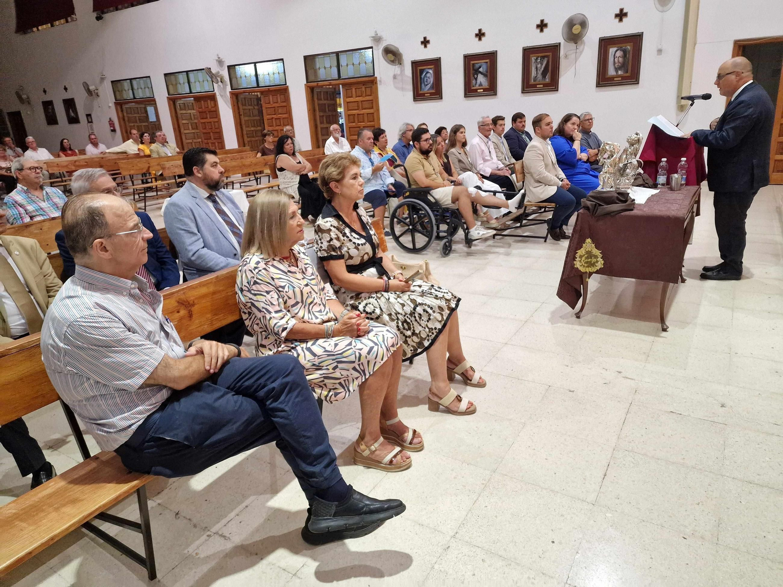 Imagen tomada durante la proclamación del pregón por Francisco Ansdrés Gallardo.