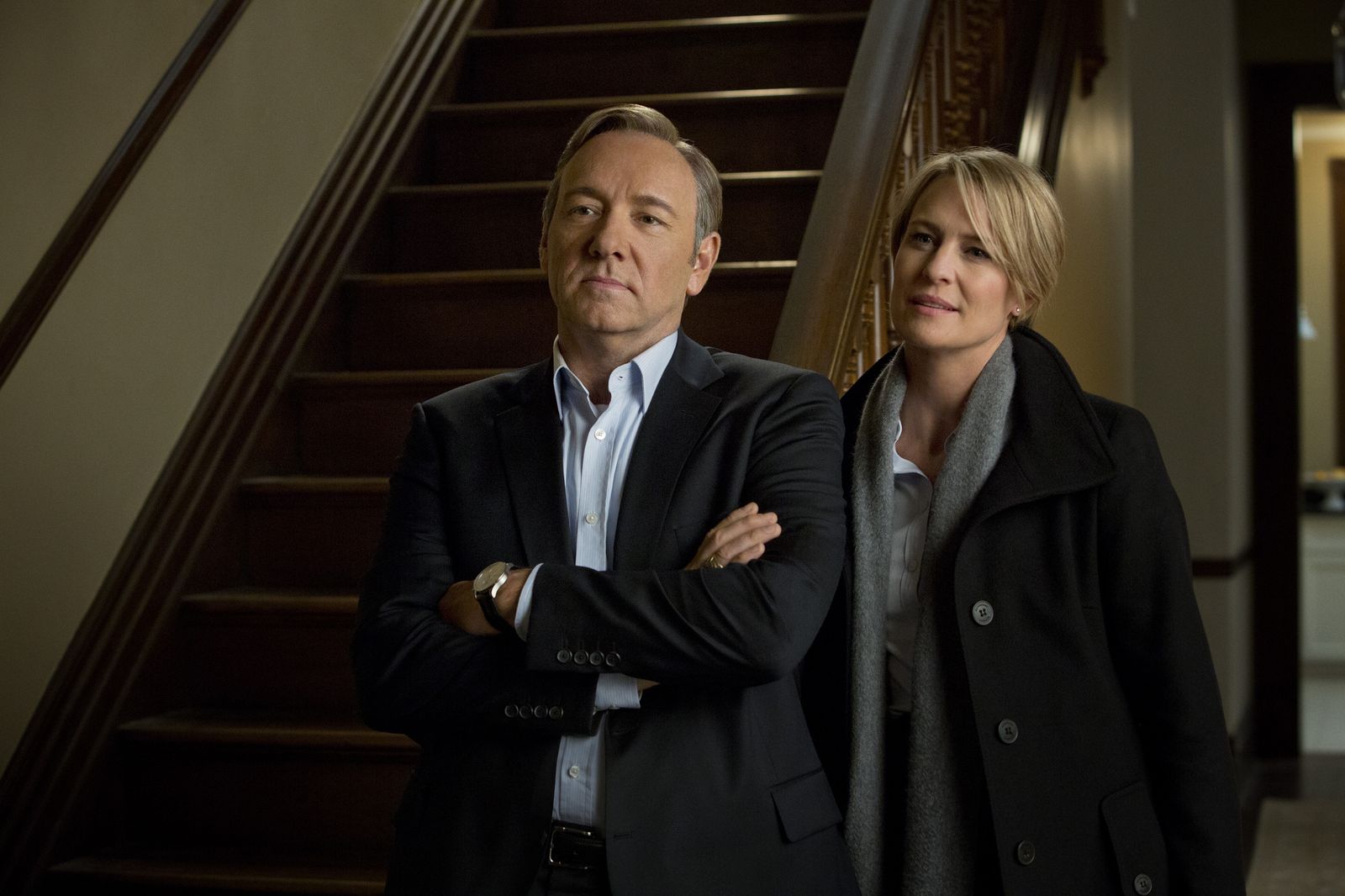 Kevin Spacey y Robin Wright, en ‘House of Cards’.
