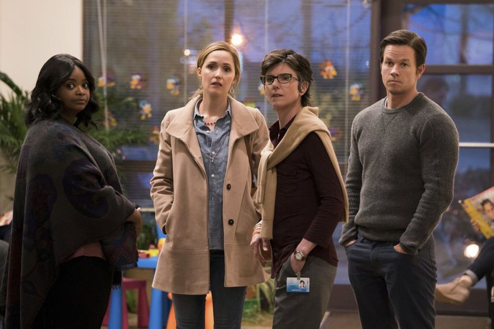 Una imagen de 'Familia al instante', con Mark Wahlberg y Rose Byrne.