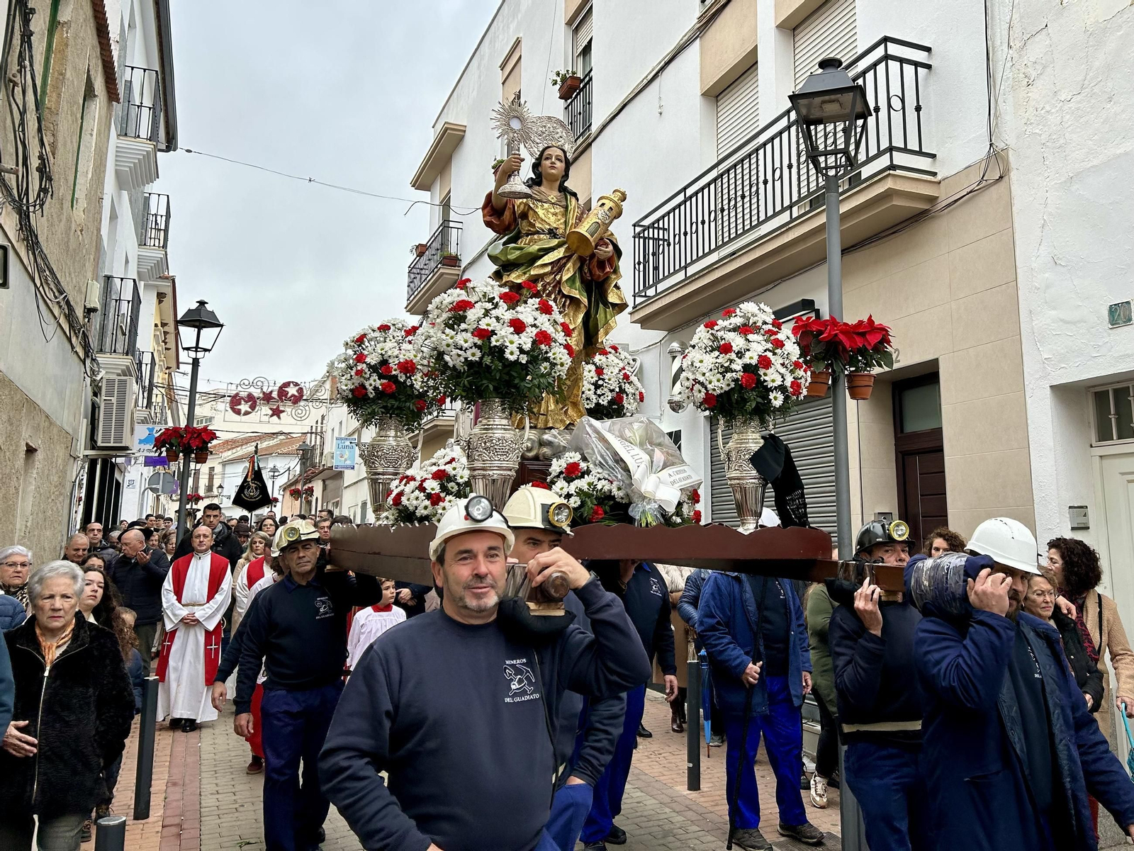 La procesión de Santa Bárbara en Peñarroya-Pueblonuevo, en imágenes La procesión de Santa Bárbara en Peñarroya-Pueblonuevo, en imágenes