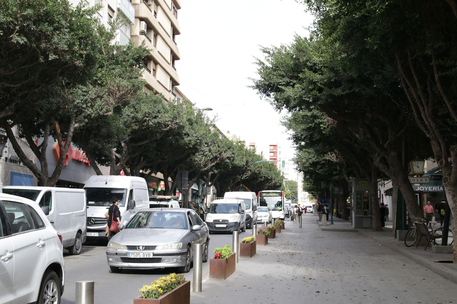 El Paseo de Almería, fuera de la ZBE escogida