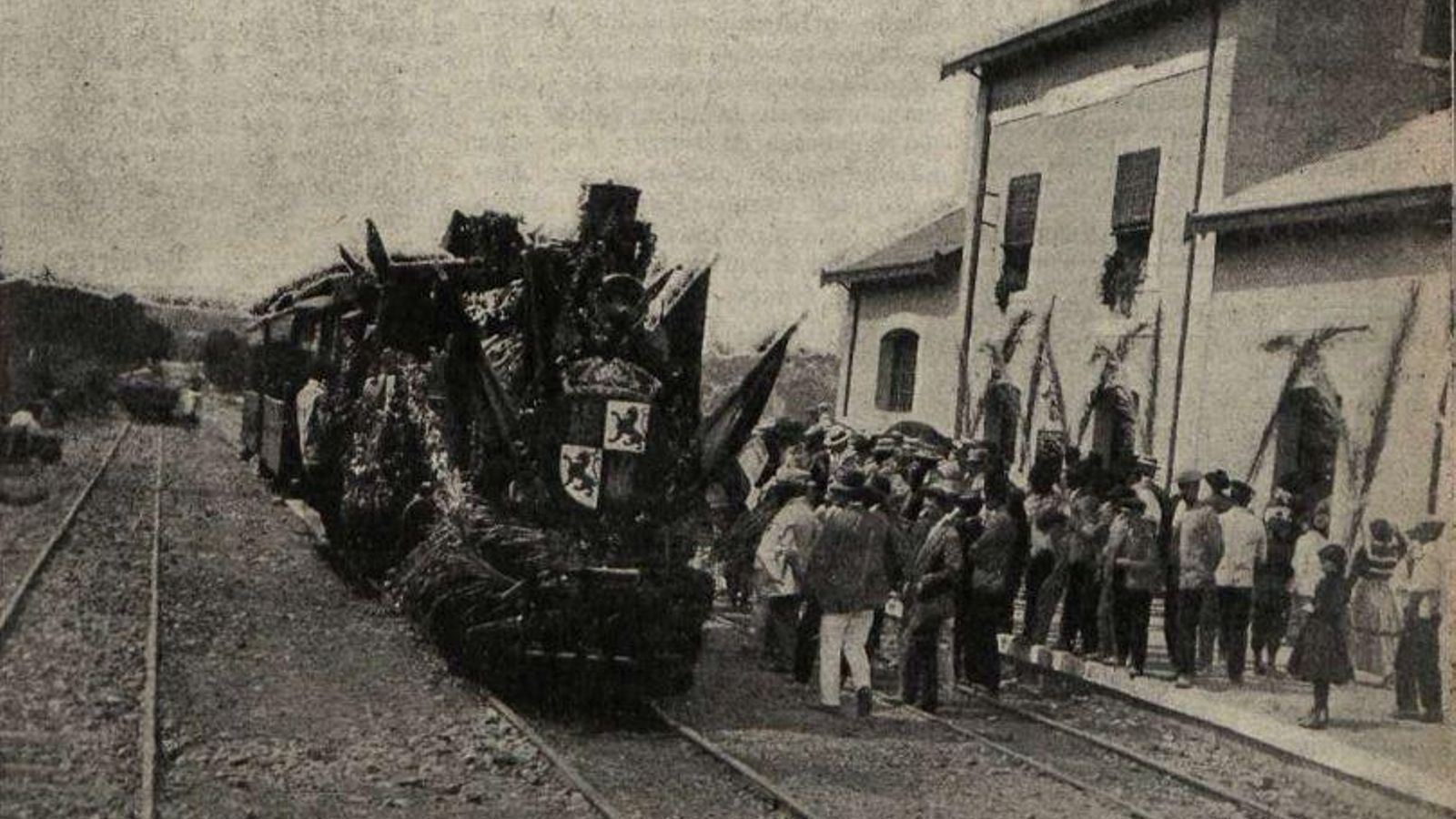 Inauguración del ramal entre Zufre y Santa Olalla en julio de 1912