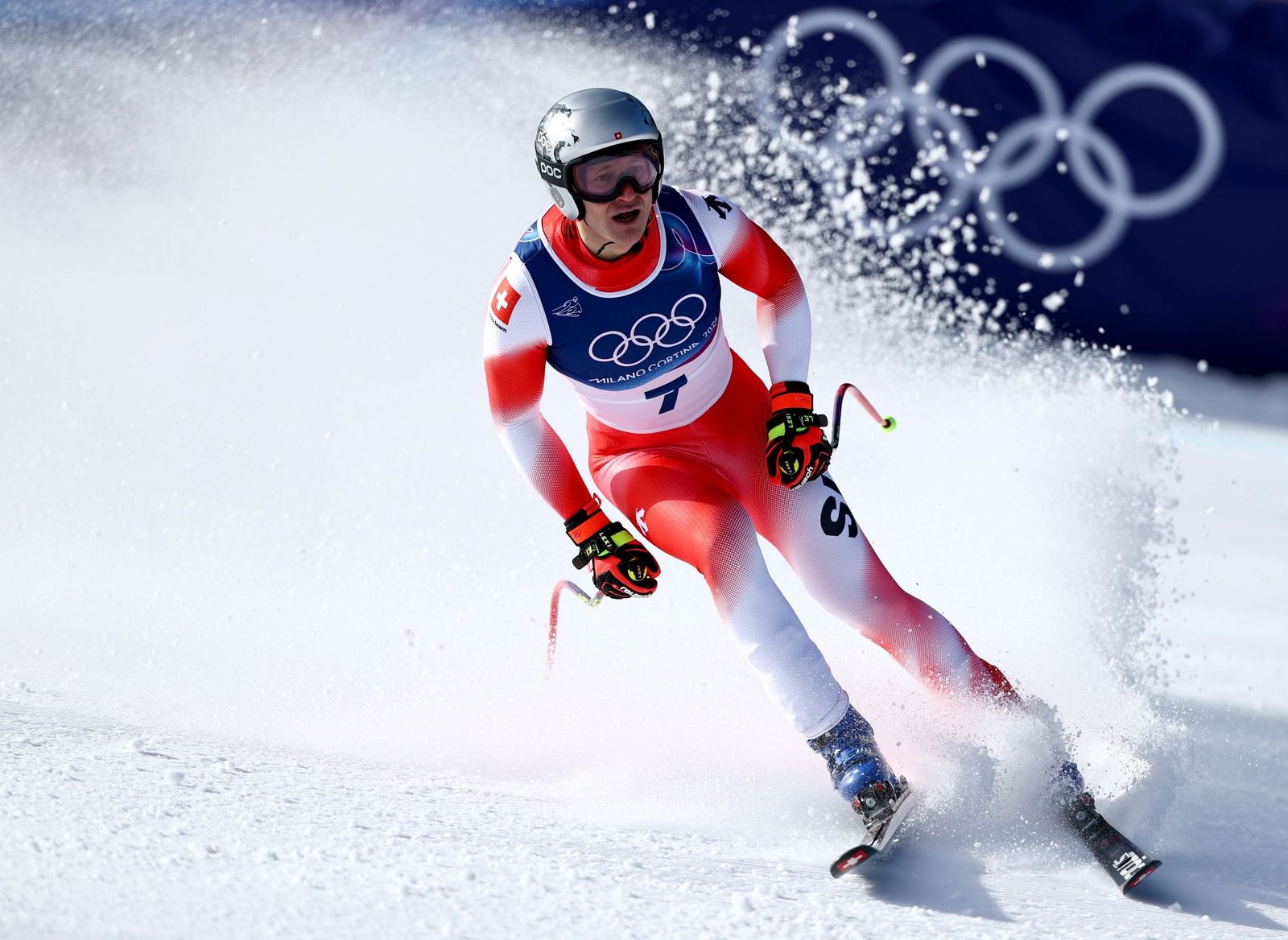 Las espectaculares fotos del descenso masculino en los Juegos Olímpicos de invierno