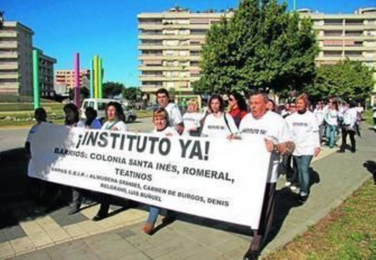 Protesta de padres realizada hace más de cuatro años.