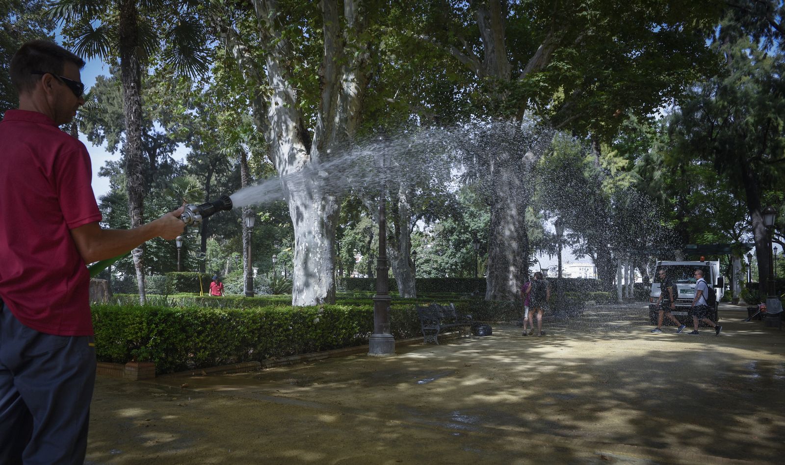 Primera jornada de calor en Sevilla