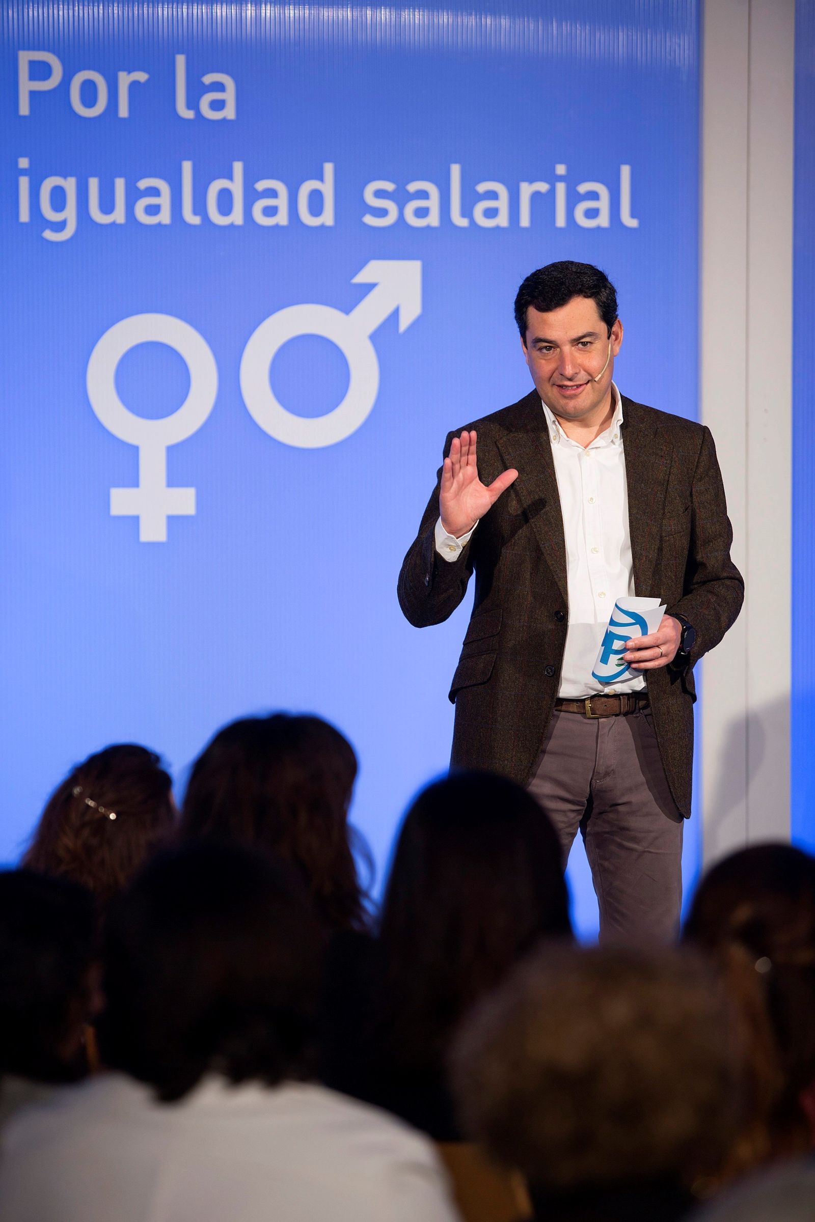 Juanma Moreno, ayer en el acto del PP-A en Málaga.