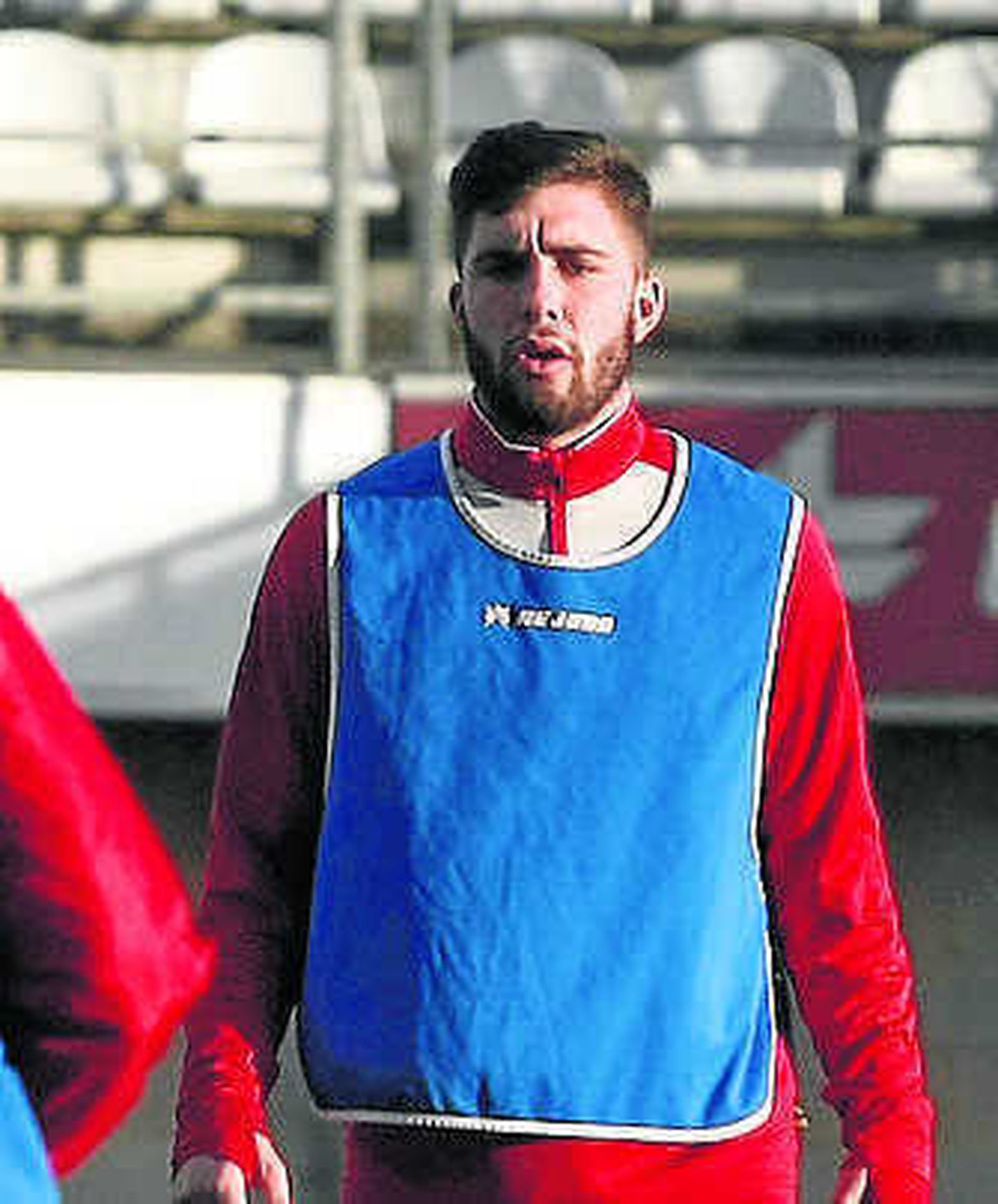Pepelu, en el entrenamiento.