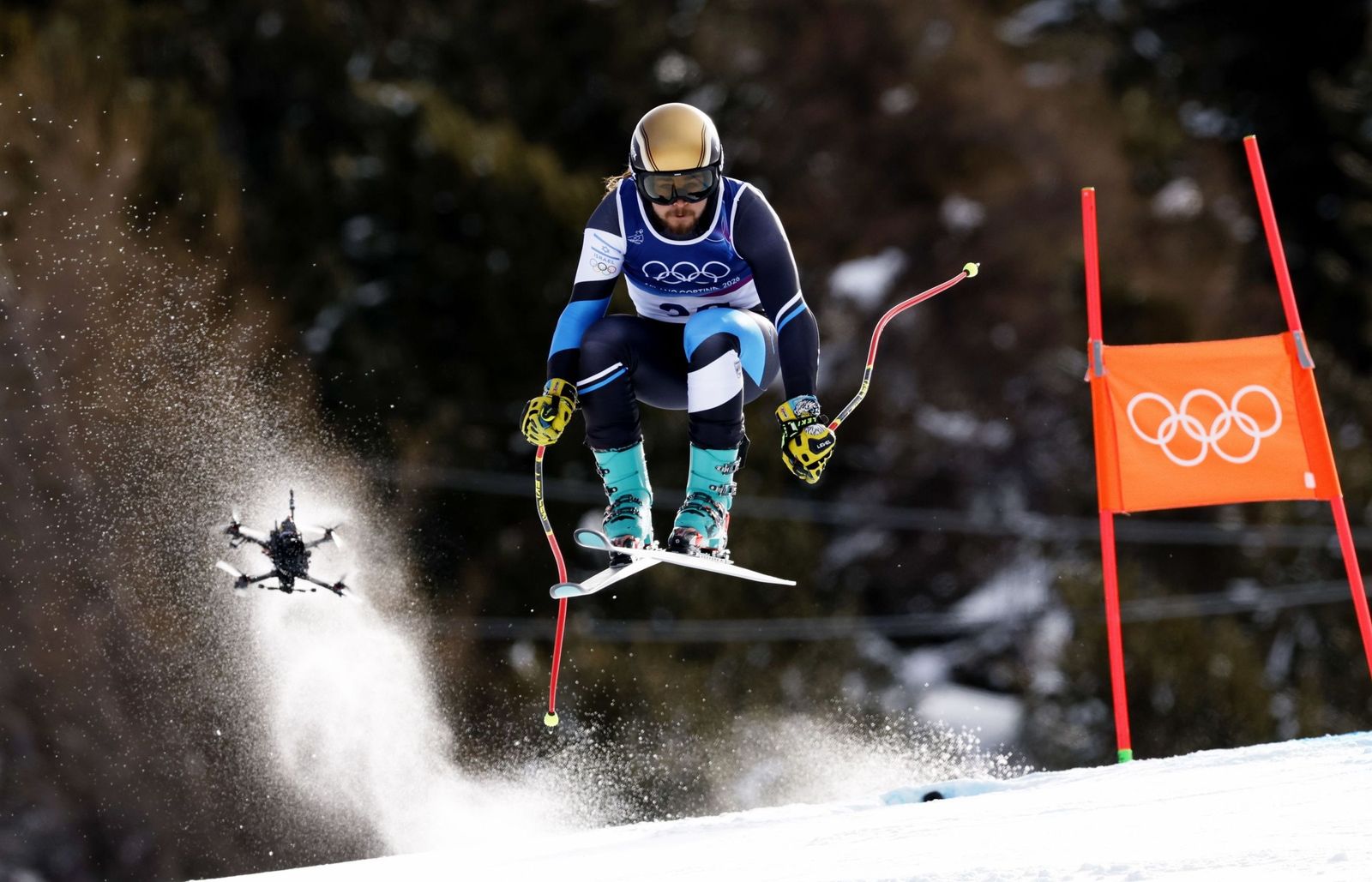 Las espectaculares fotos del descenso masculino en los Juegos Olímpicos de invierno