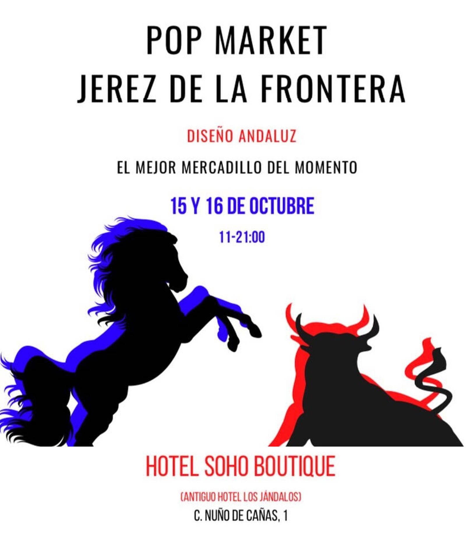 Cartel del Pop Market en Jerez