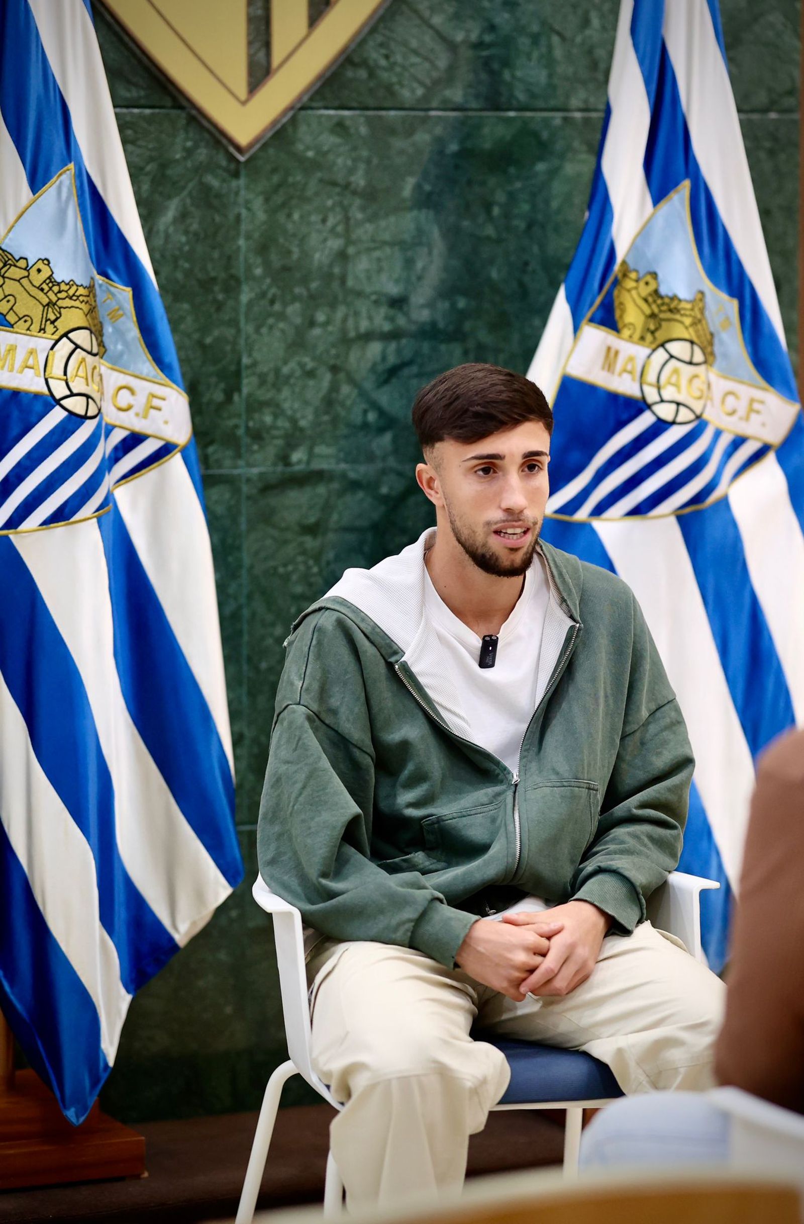 Las fotos de la entrevista a David Larrubia, jugador del Málaga CF