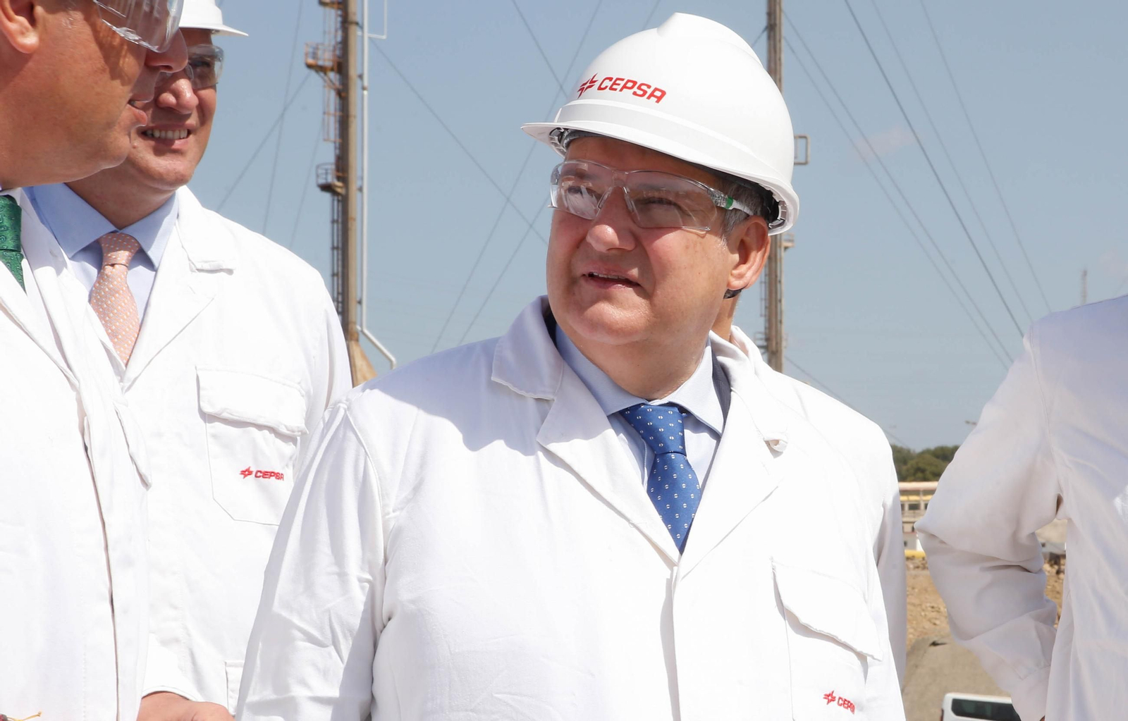 Visita del ministro de Industria al parque de Cepsa en San Roque para conocer sus proyectos de hidrógeno verde Visita del ministro de Industria al parque de Cepsa en San Roque para conocer sus proyectos de hidrógeno verde
