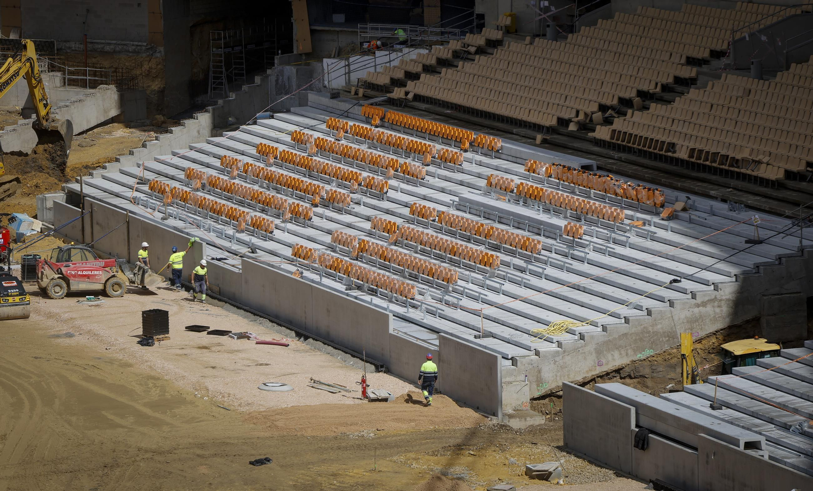 Las obras del Estadio de la Cartuja, todas las fotos