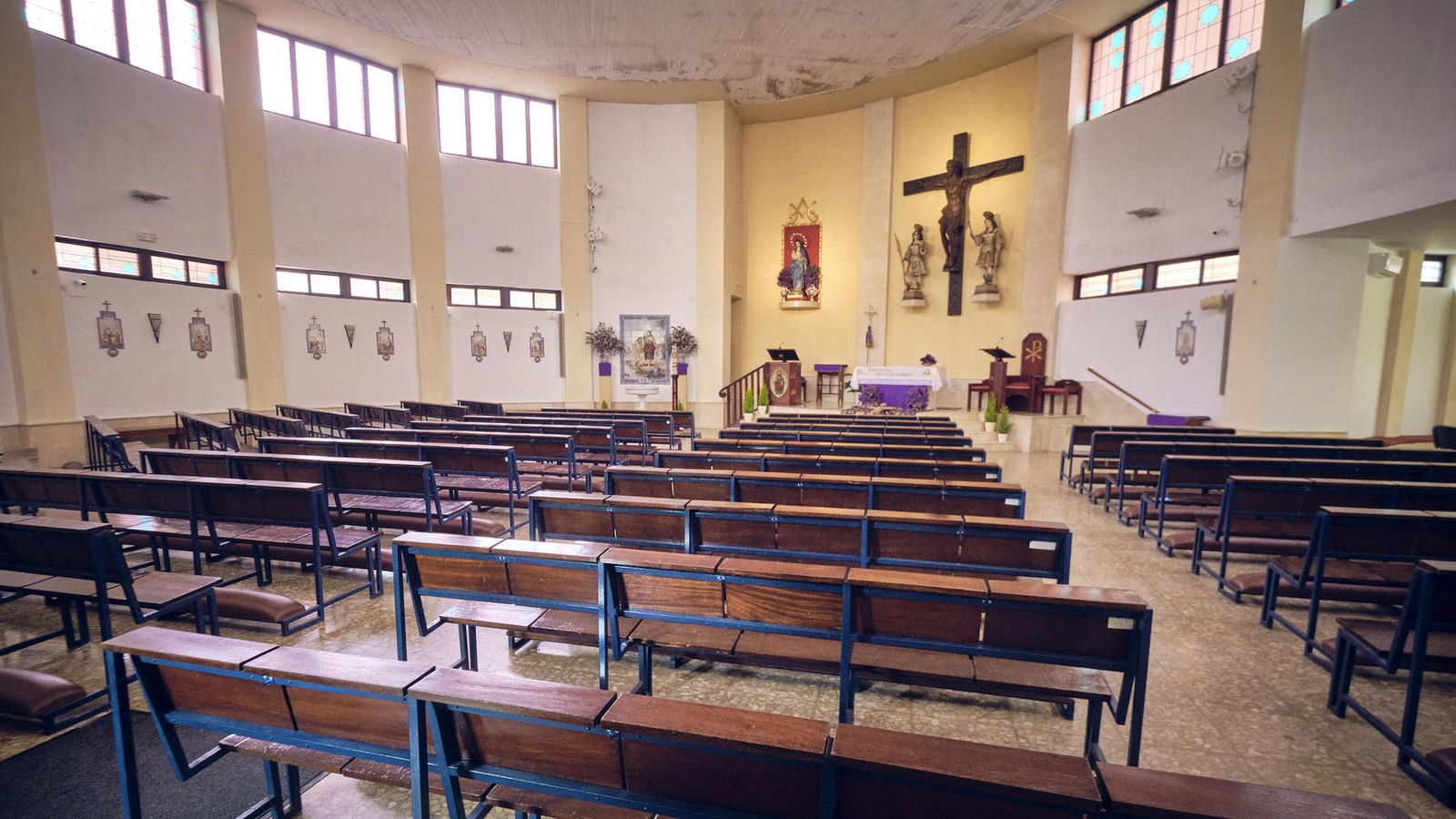 Interior de la iglesia San Servando y San Germán de La Laguna