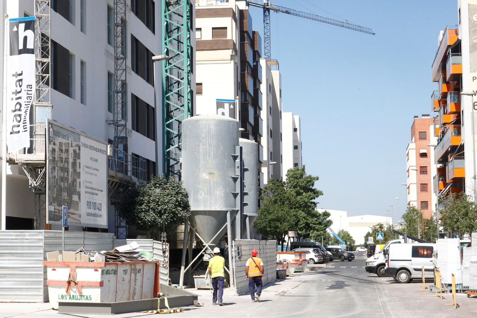 Construcción de edificios en el Nuevo Zoco. Construcción de edificios en el Nuevo Zoco.