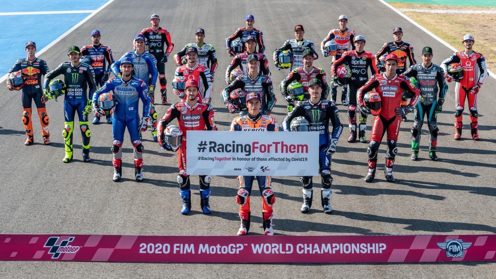 La parrilla de MotoGP 2020.