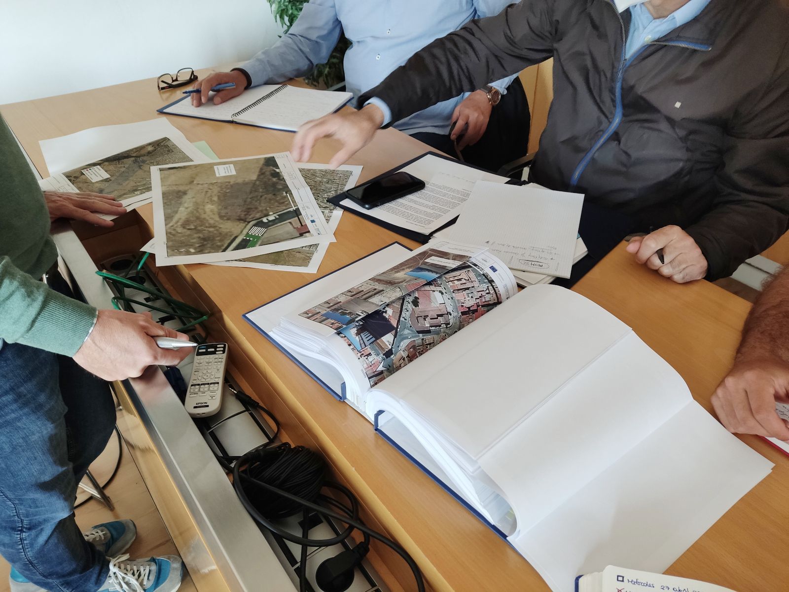 Planos del itinerario paisajístico del Odiel en Gibraleón.