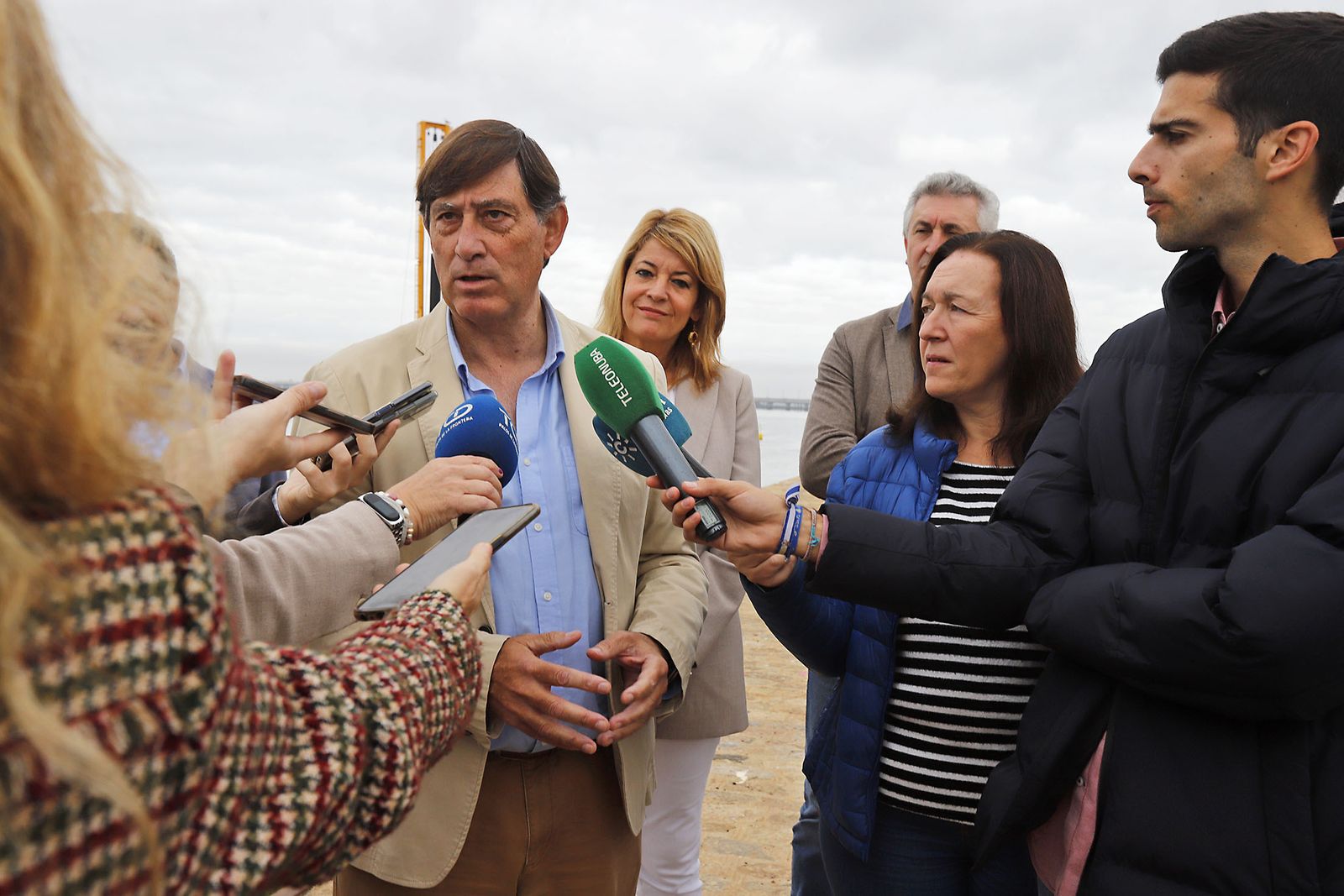 Imágenes de las obras de remodelación del Muelle de Levante.