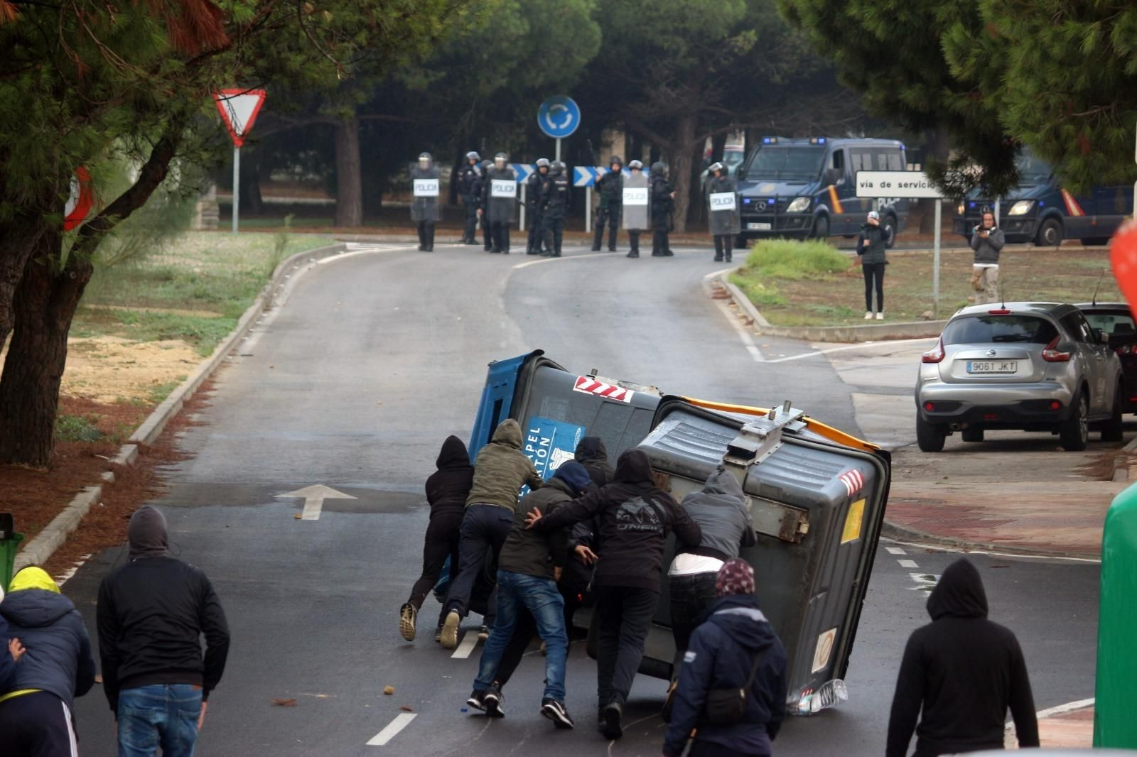 Imágenes de la séptima jornada de huelga del metal en Cádiz