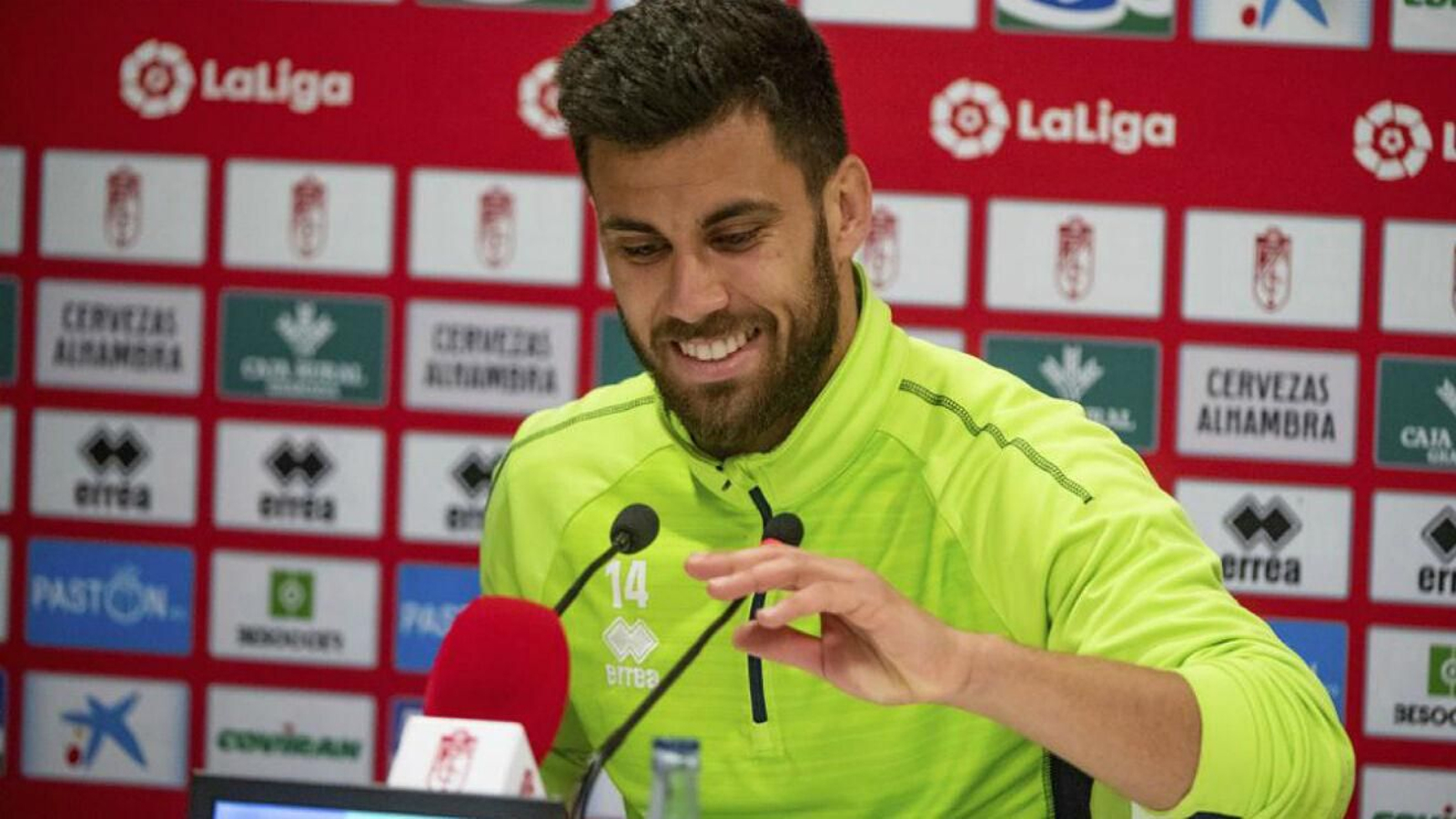 Fede Vico, durante su etapa en el Granada CF