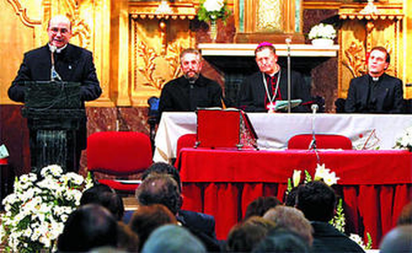 Ayer en el Oratorio de San Felipe Neri durante la sesión de apertura.