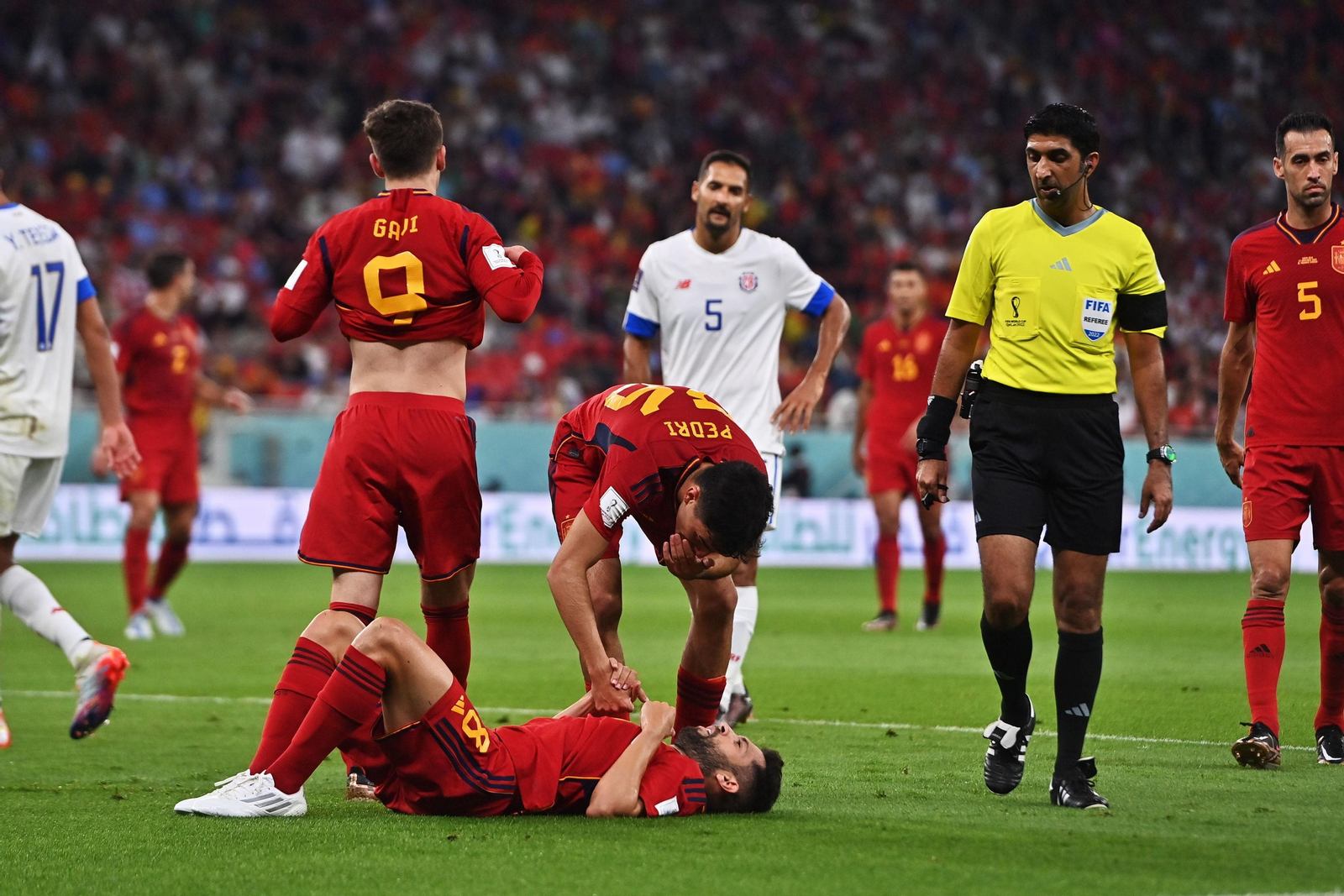 Las imágenes del España - Costa Rica en el Mundial de Qatar