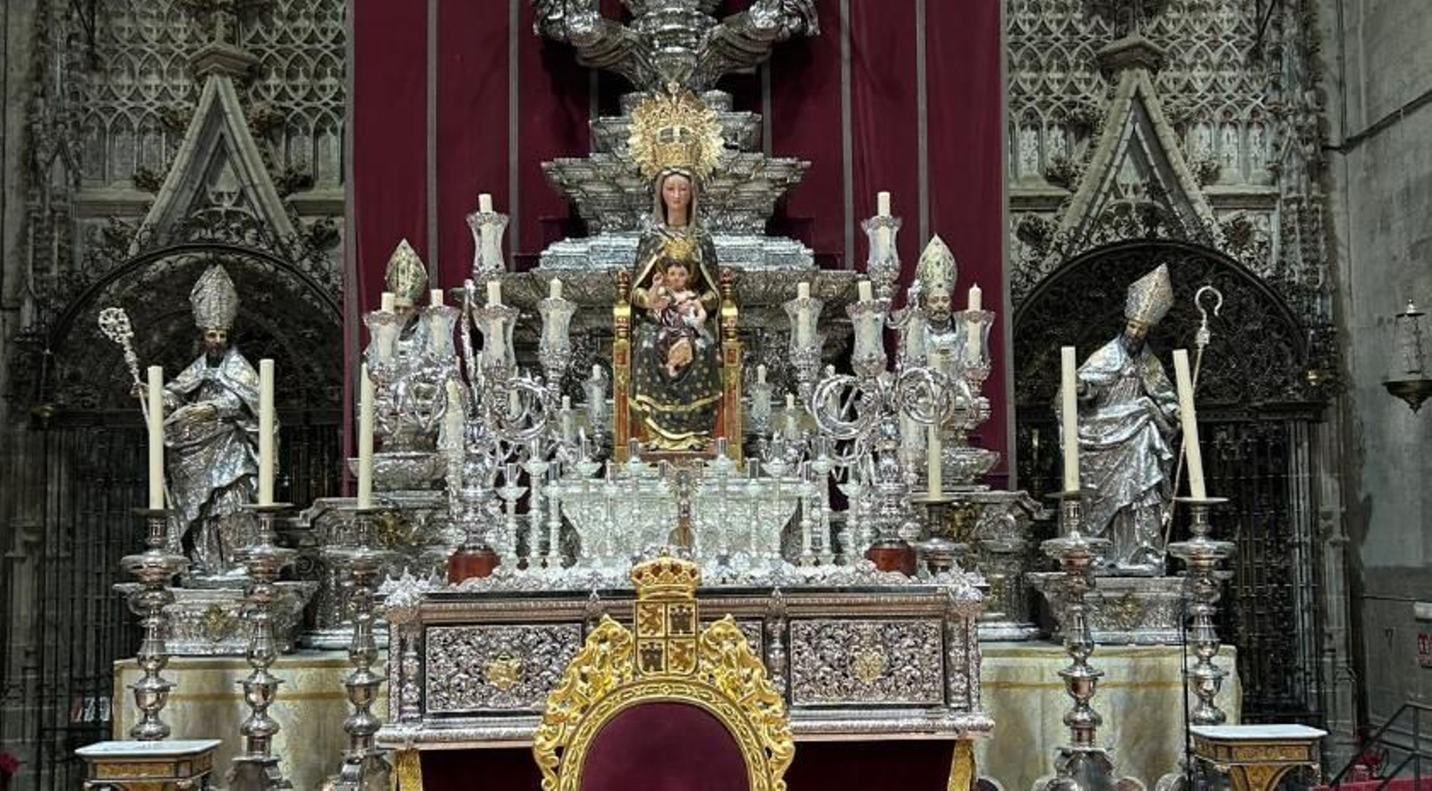 La Candelaria en el altar del jubileo