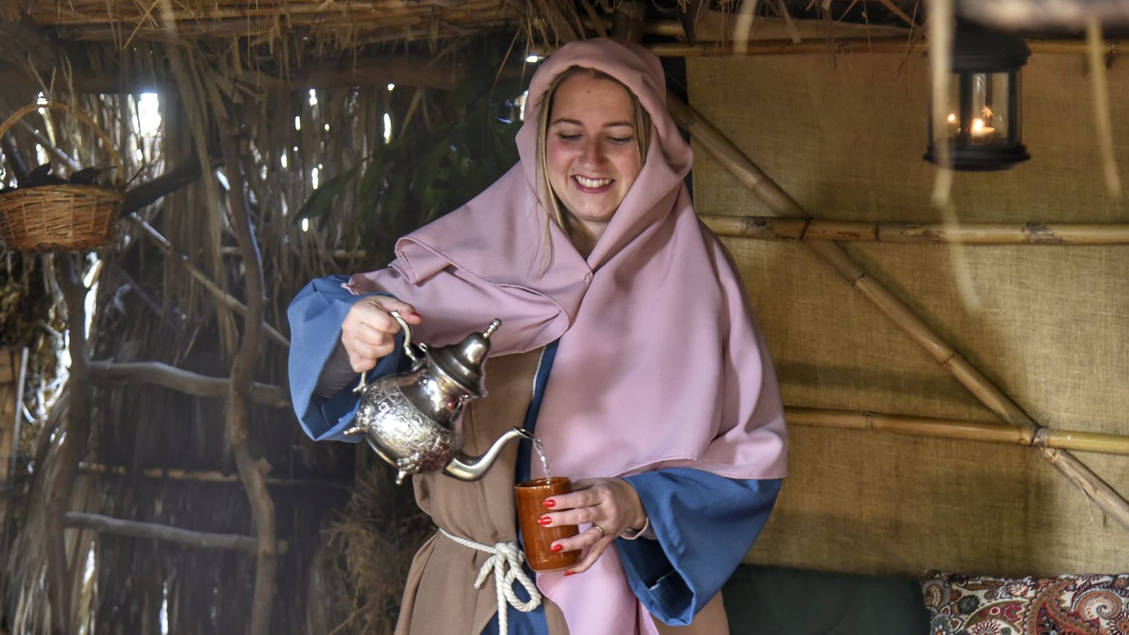 El Belén viviente de Pelayo tras el incendio