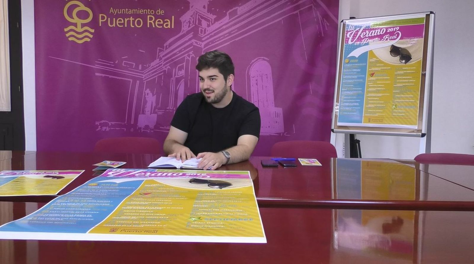 Alfredo Fernández, concejal de Cultura y Fiestas, durante la presentación del programa