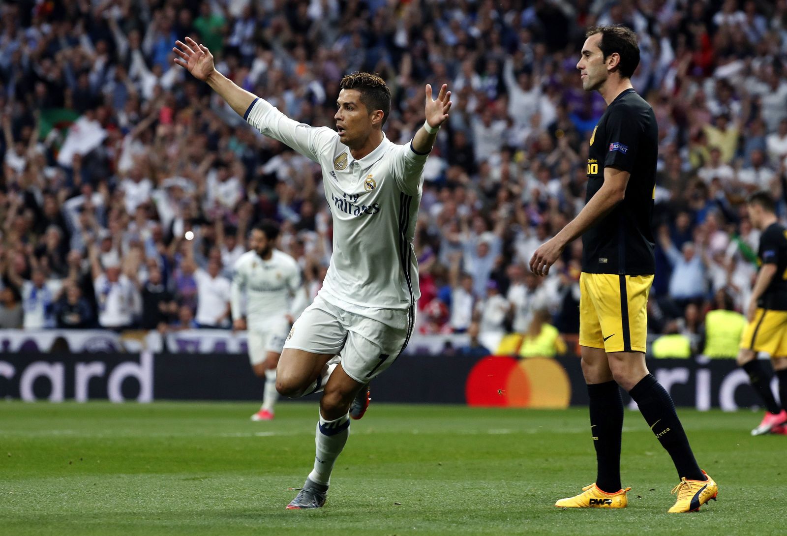 La ida de semifinales del Madrid-Atlético de 'Champions'