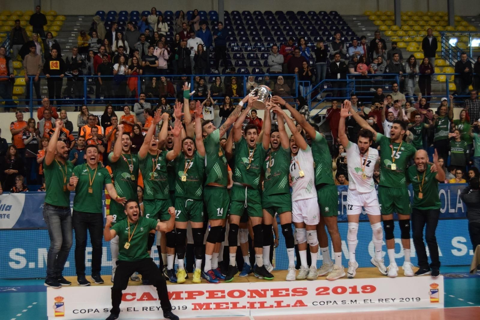 Unicaja Almería festeja su undécima Copa del Rey en Melilla tras derrotar al Teruel
