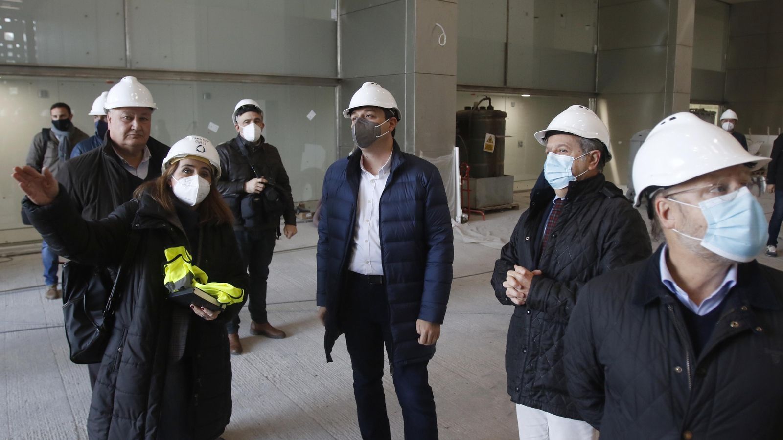 Bellido visita las obras del Centro de Convenciones, Ferias y Exposiciones.