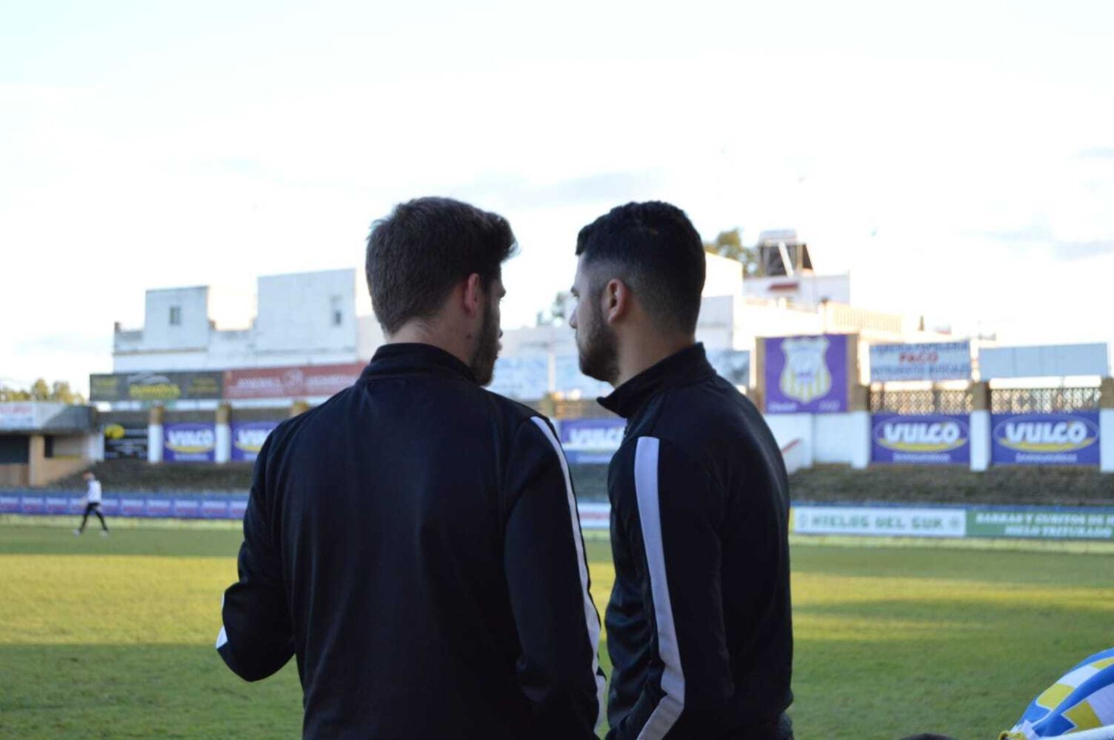 Fernando Cepeda, en el estadio Guadalquivir de Coria del Río.