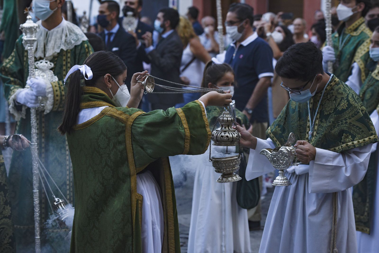 Procesión de la Virgen de la Cabeza, en imágenes