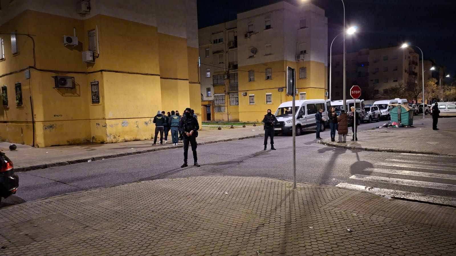 Imagen del operativo llevado a cabo esta madrugada.