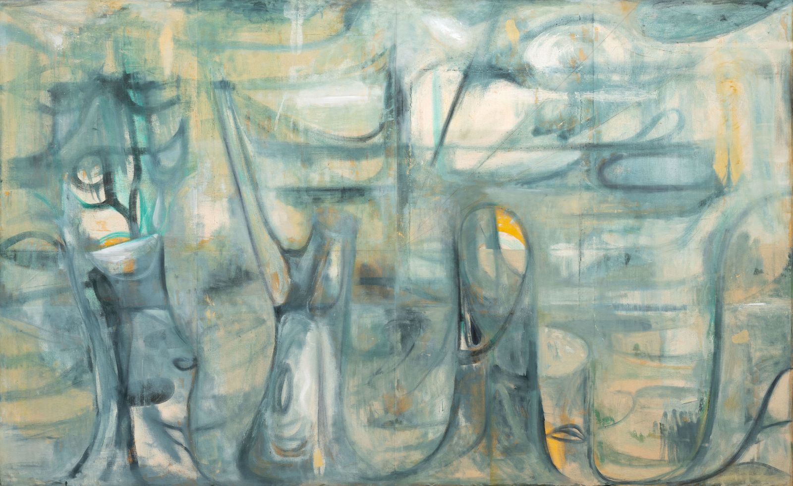 'Apóstoles', óleo de 203x330, de la serie 'Apóstoles', de Juan Lacomba.