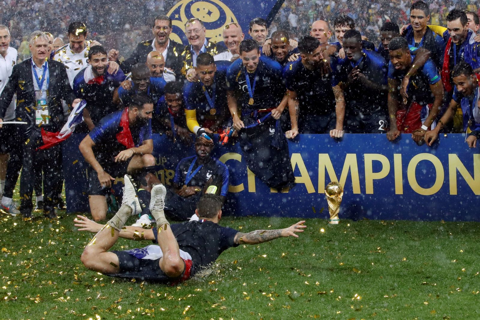 El Francia-Croacia de la final del Mundial de Rusia, en imágenes