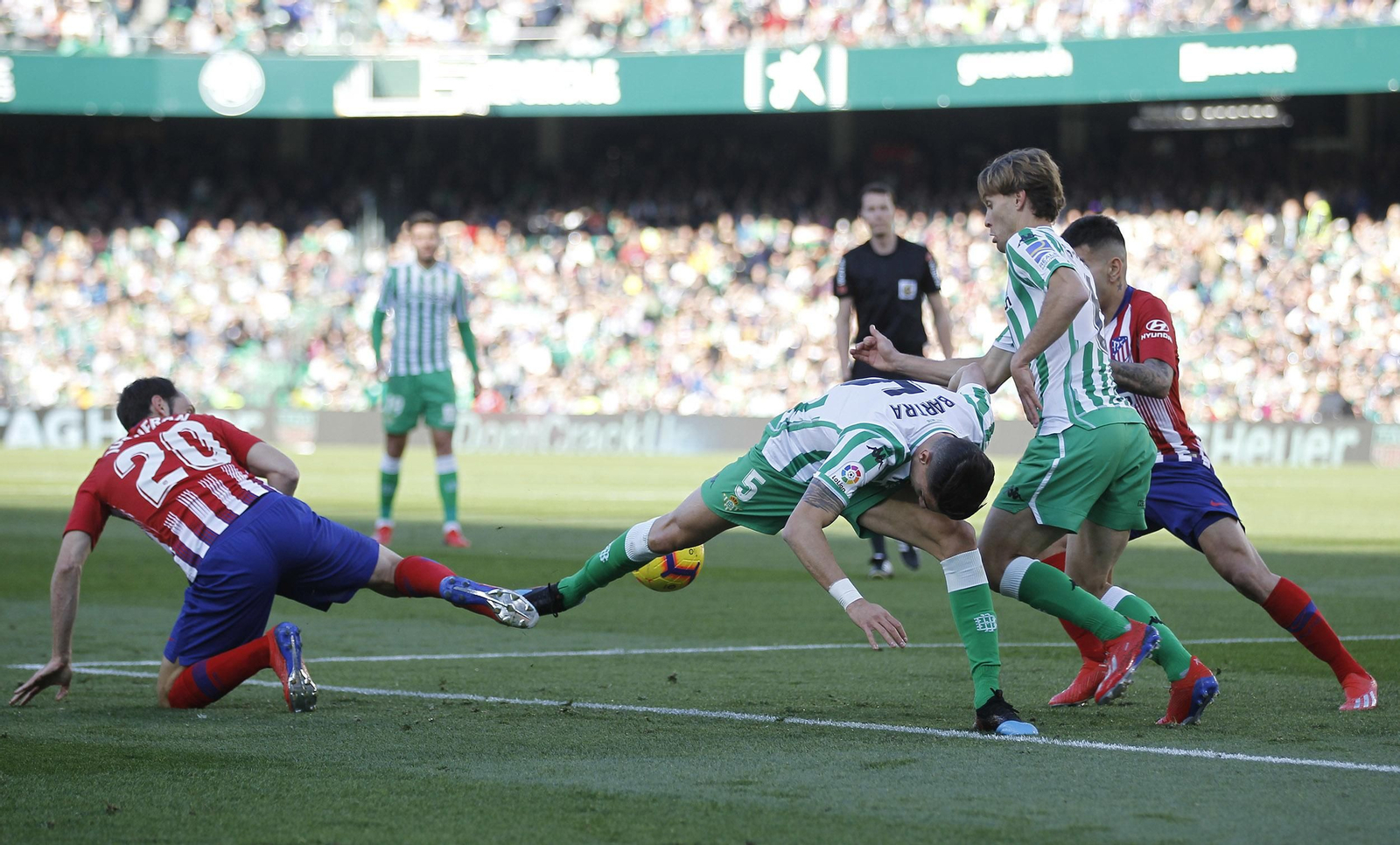 El Betis-Atlético de Madrid, en imágenes