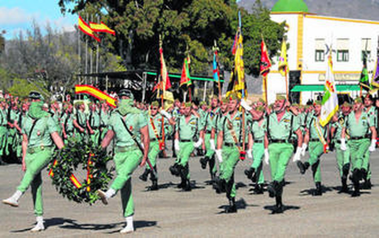 Homenaje a los muertos de La Legión, el último fallecido en noviembre en el campo de tiro.