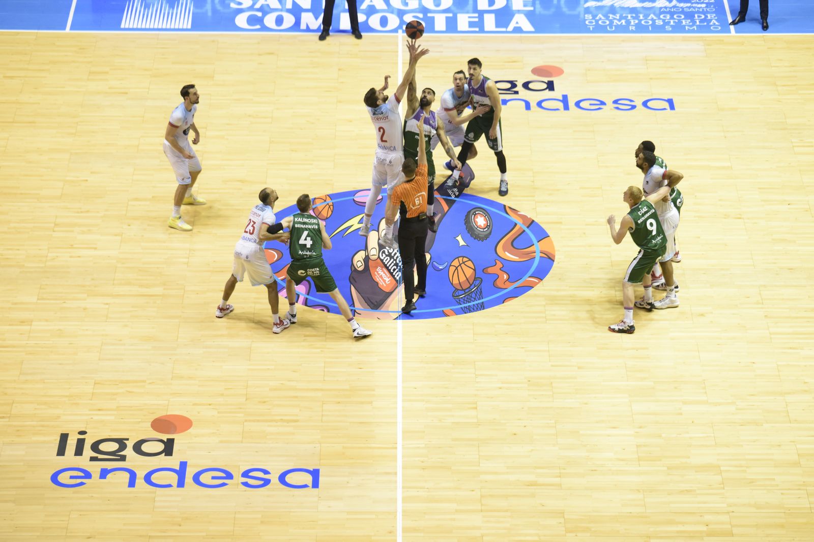 Imagen del Obradoiro-Unicaja de la ida.