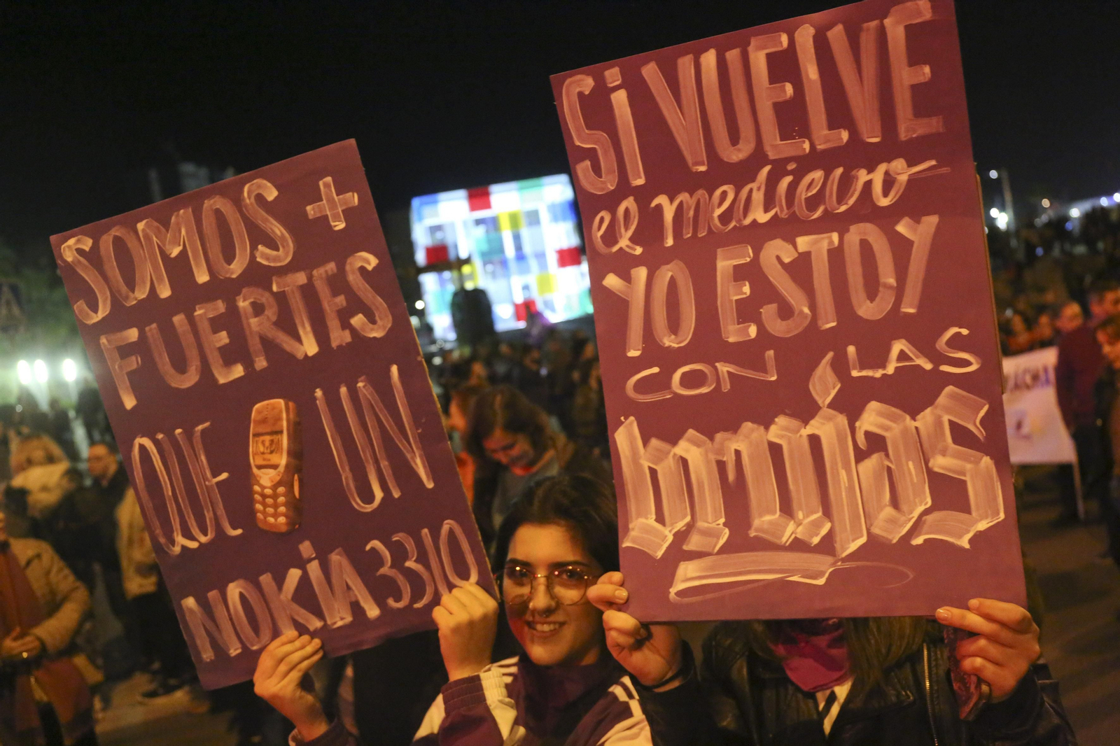Las imágenes de la manifestación del Día de la Mujer en Málaga