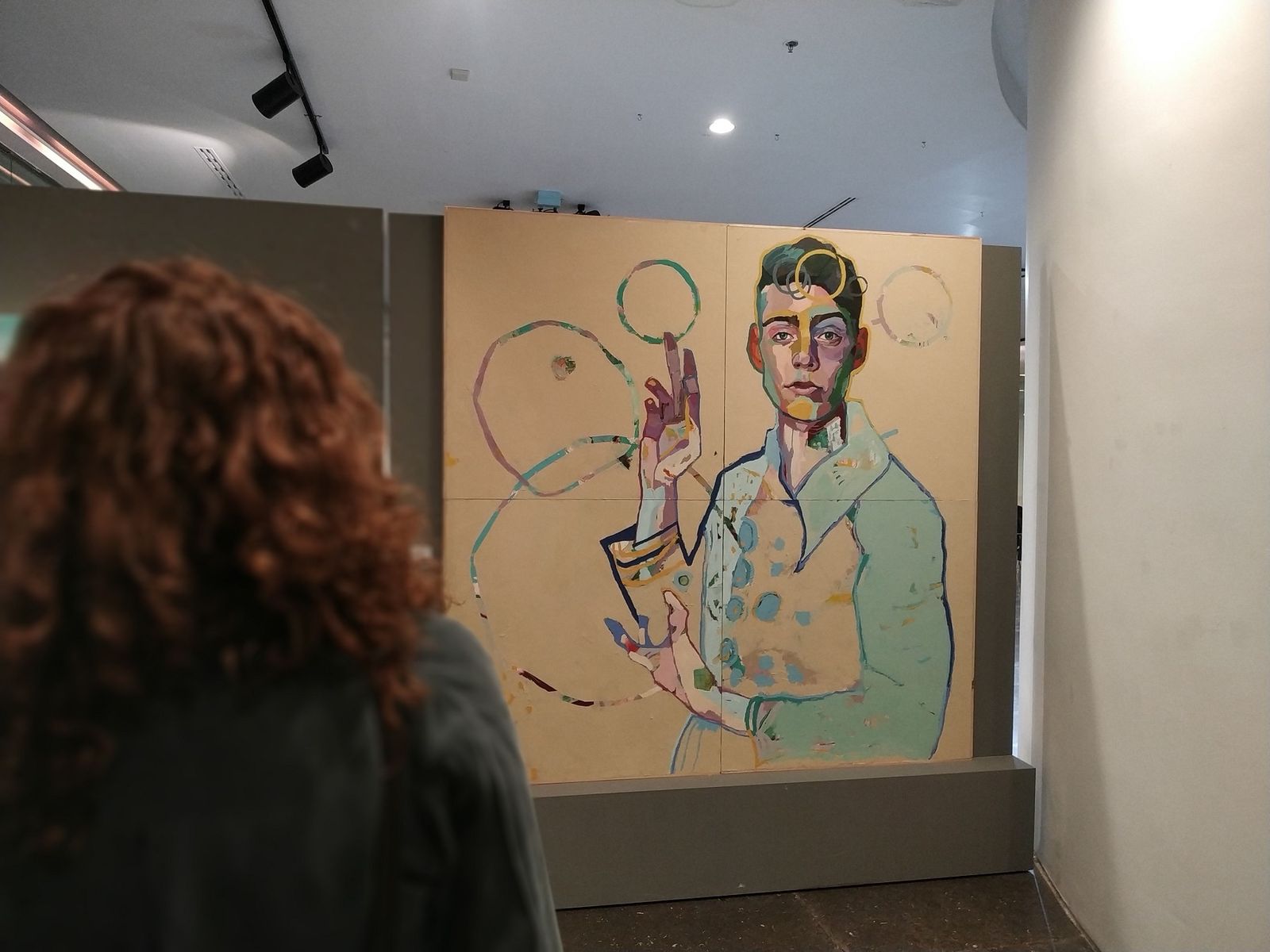 Obra de la exposición 'Geo Metría Al Cubo', en el Antiquarium.