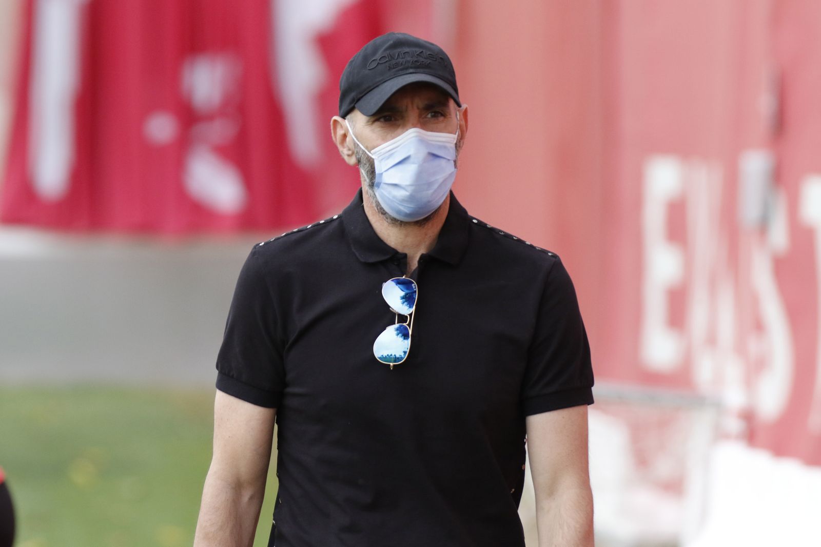 Monchi, en la ciudad deportiva del Sevilla.