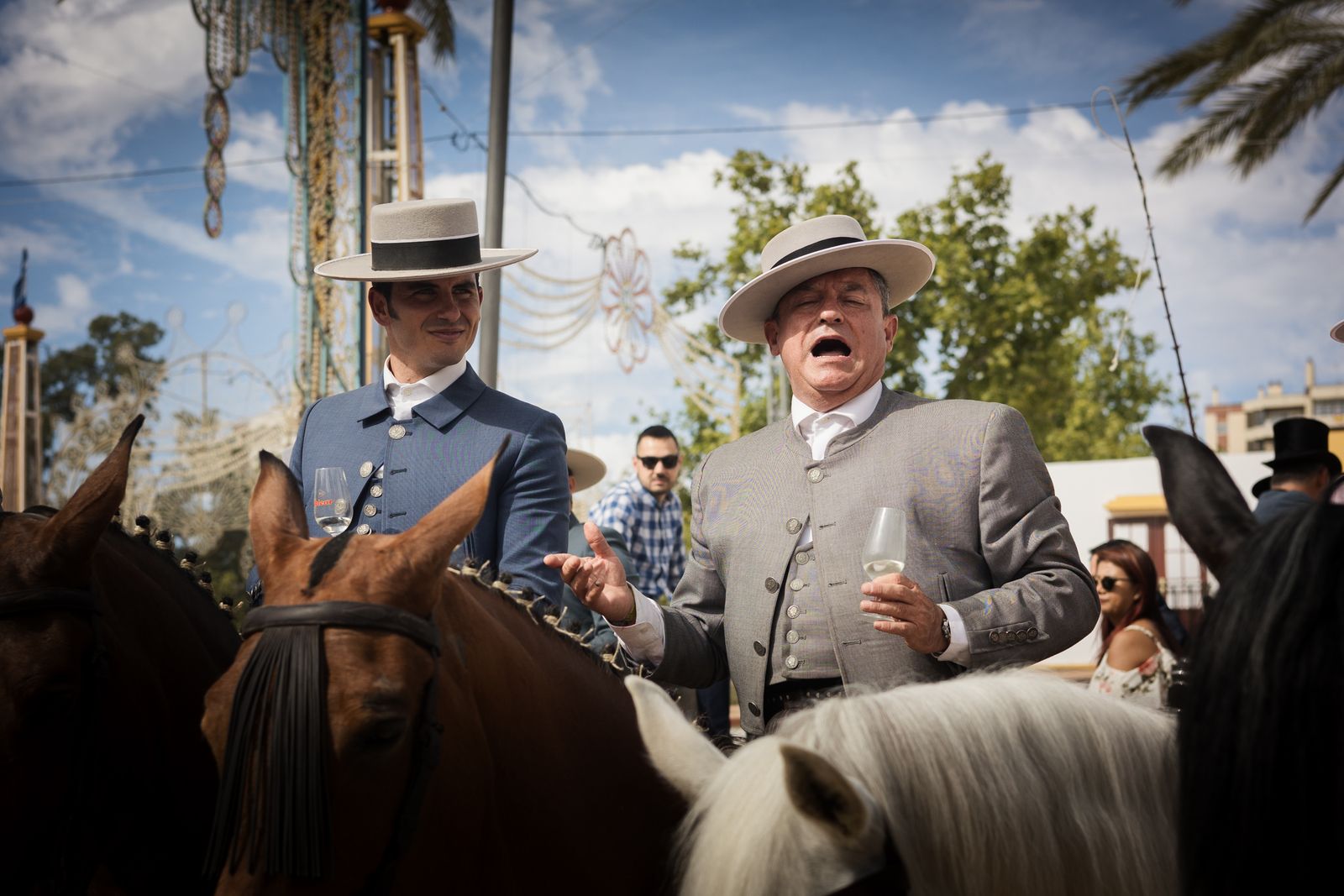 Calor y ambiente en el último día de la Feria de Jerez