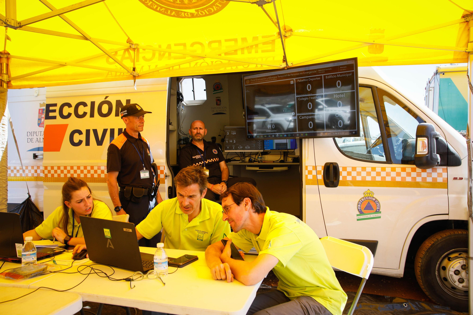 Así se ha vivido el simulacro de incendio forestal en Turre