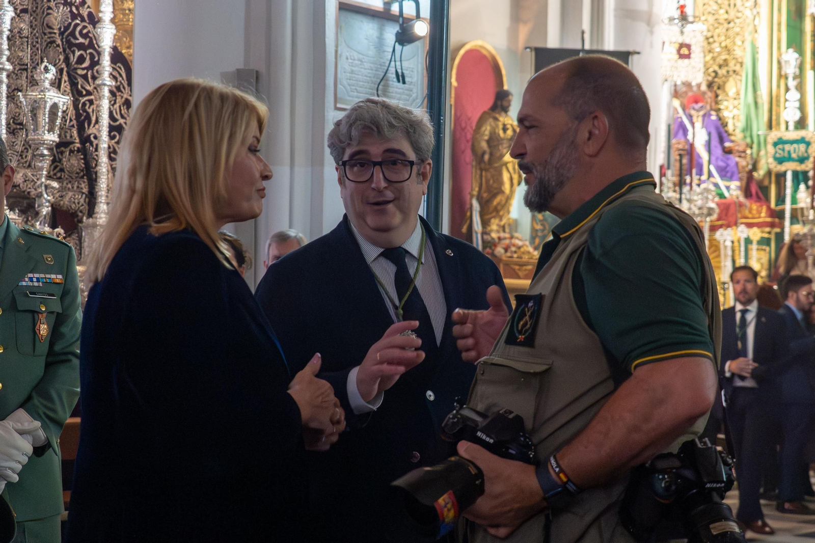 Imágenes de la llegada de los Caballeros Legionarios a la Iglesia de la Concepción