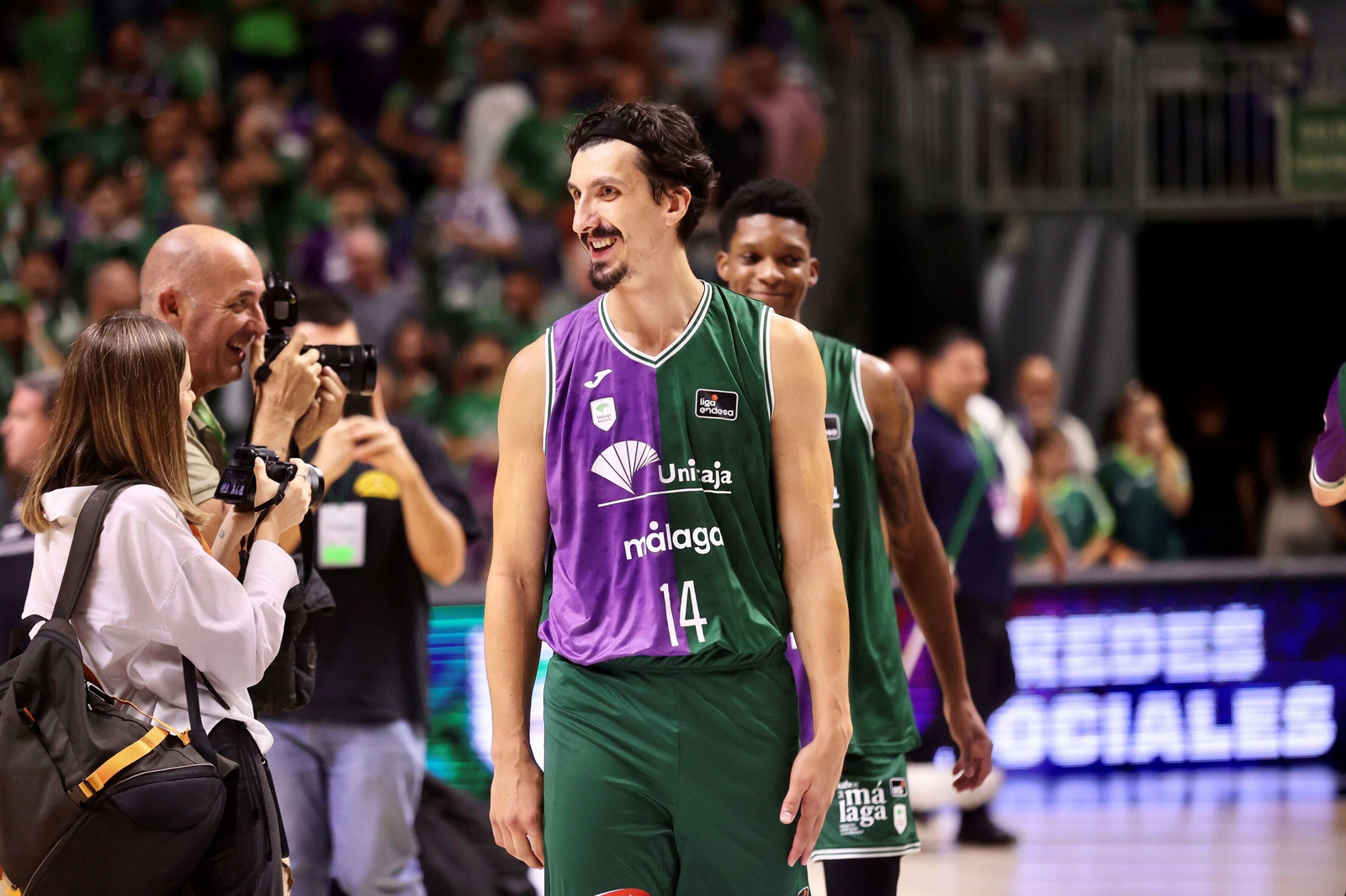 Nihad Djedoivc sonríe tras un partido.