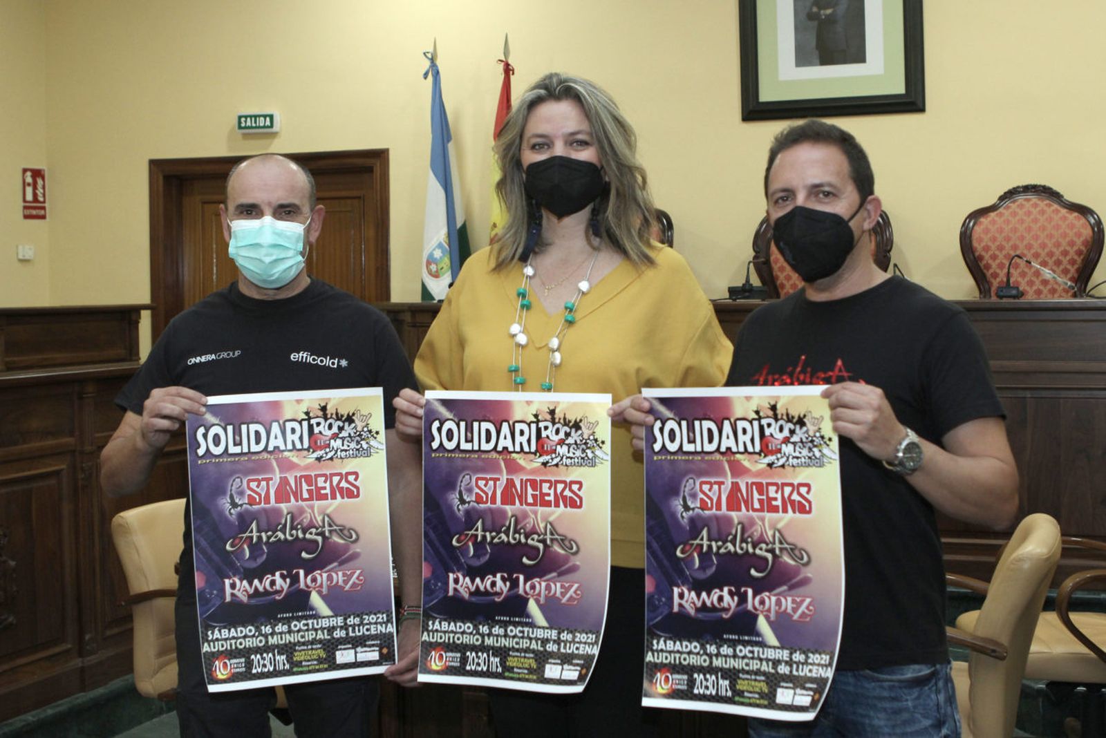 Presentación del SolidariRock Music Festival en Lucena.