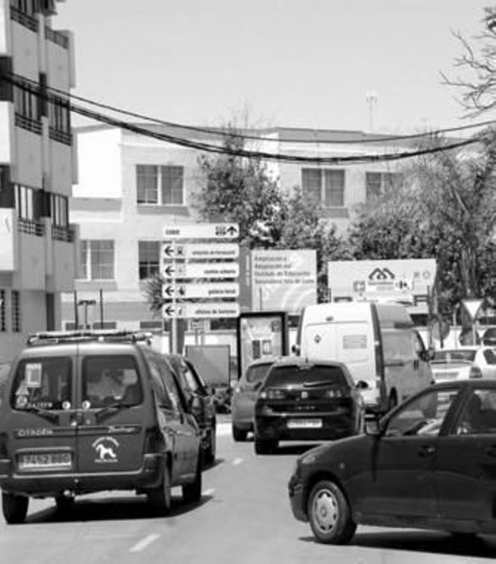 Nudo de Venta de Vargas, hacia donde se desvía el tráfico que no puede acceder a Real.