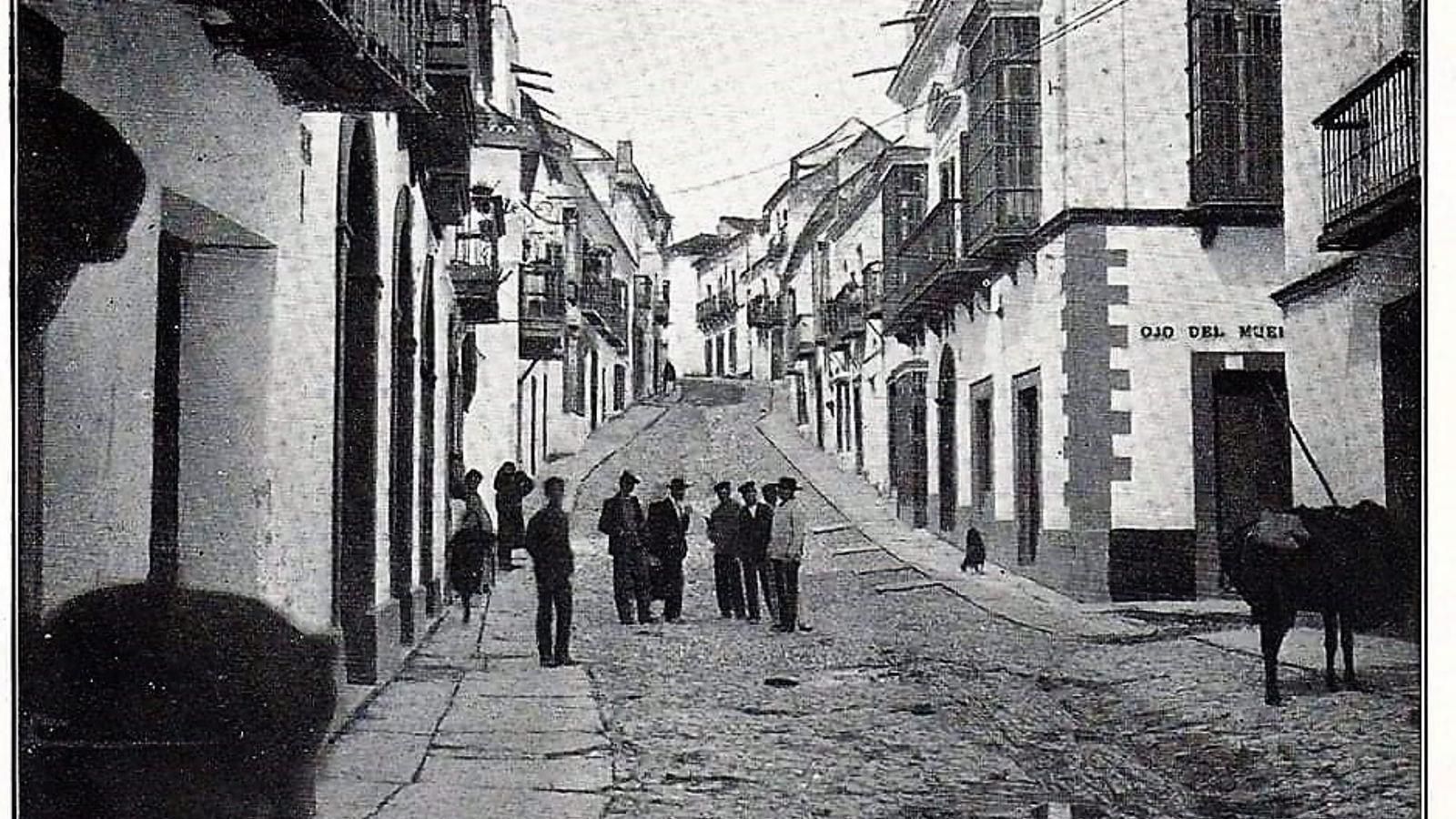 La calle Real a principios del siglo XX. La calle Real a principios del siglo XX.